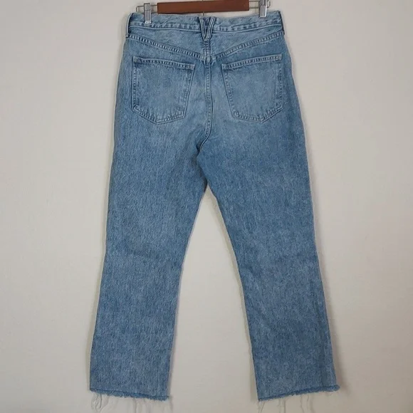Veronica Beard Carly Kick-Flare Jean High Rise in Pebble Stone Wash Size 29